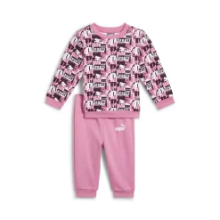 2 Piece Minicats Graphic Crew Neck Sweatshirt & Joggers Set (Infant)