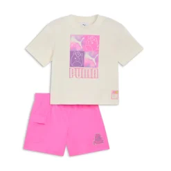 2 Piece Squishmallows Crew Neck Short Sleeve T-Shirt & Shorts Set (Toddler)