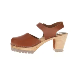 Abba Platform Ankle Strap Clogs