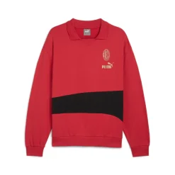 AC Milan Culture Sweat Drill Long Sleeve Polo Shirt