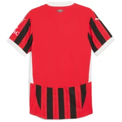 AC Milan Home Authentic Crew Neck Short Sleeve Soccer Jersey