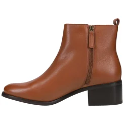 Addie Round Toe Zippered Booties