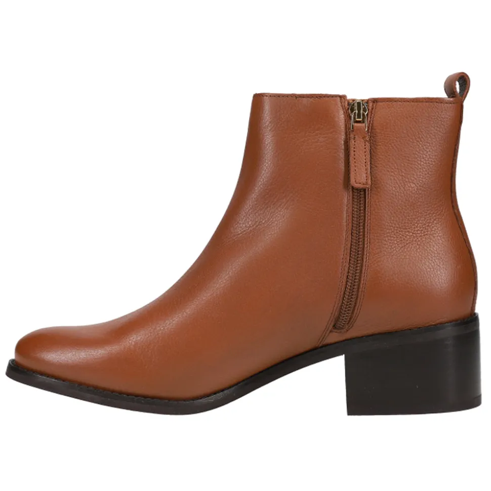Addie Round Toe Zippered Booties