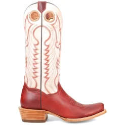 Adelaide Embroidered Square Toe Pull On Cowboy Boots