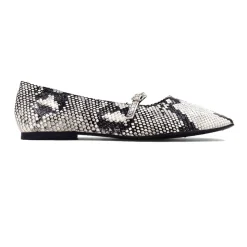 Adele Snake Mary Jane Flats