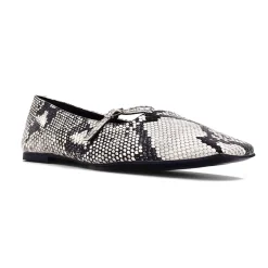 Adele Snake Mary Jane Flats