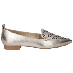 Alessi Perforated Metallic Ballet Flats