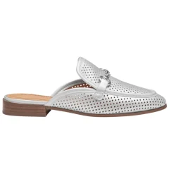 Ali Perforated Bit Mule Loafers