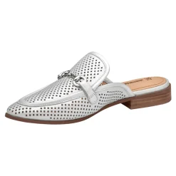 Ali Perforated Bit Mule Loafers
