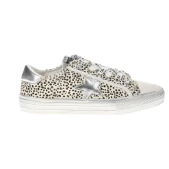 Alive Metallic Leopard Print Lace Up Sneakers