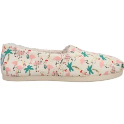 Alpargata Cozy Holiday Flamingos Graphic Slip On Flats