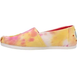 Alpargata Embroidery Tie Dye Slip On Flats