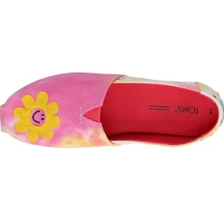 Alpargata Embroidery Tie Dye Slip On Flats