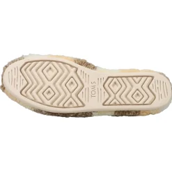 Alpargata Fuzzy Plaid Slip On Flats