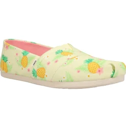 Alpargata Pineapple Graphic Slip On Flats