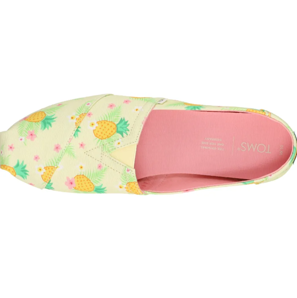Alpargata Pineapple Graphic Slip On Flats