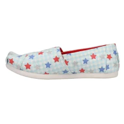 Alpargata Stars-Plaid Patriotic Slip On Flats