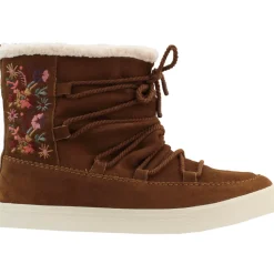 Alpine Floral Round Toe Winter Booties