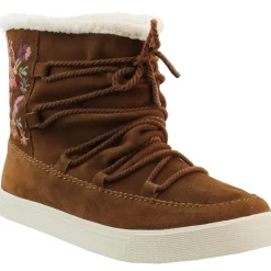 Alpine Floral Round Toe Winter Booties