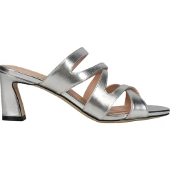 Alyse Metallic Block Heel Sandals
