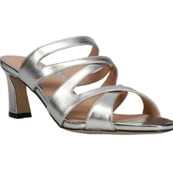 Alyse Metallic Block Heel Sandals