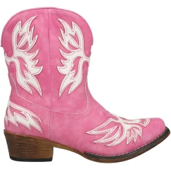 Amelia Tooled Inlay Snip Toe Cowboy Booties