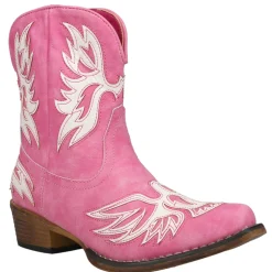 Amelia Tooled Inlay Snip Toe Cowboy Booties