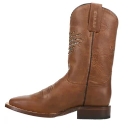 America Rules Patriotic Square Toe Cowboy Boots