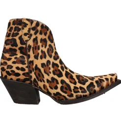 Anahi Leopard Snip Toe Cowboy Booties