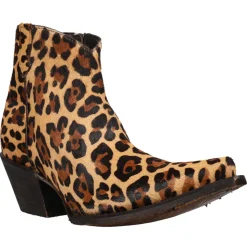Anahi Leopard Snip Toe Cowboy Booties
