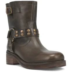 Anarchy Round Toe Zippered Cowboy Motorcycle Boots