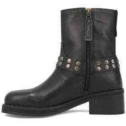 Anarchy Round Toe Zippered Cowboy Motorcycle Boots