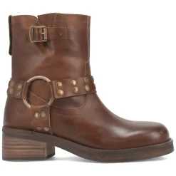Anarchy Round Toe Zippered Cowboy Motorcycle Boots
