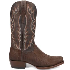 Anders Embroidered Ostrich Square Toe Cowboy Boots