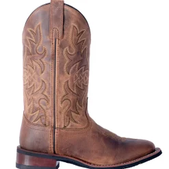 Anita Embroidered Square Toe Cowboy Boots