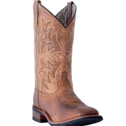 Anita Embroidered Square Toe Cowboy Boots