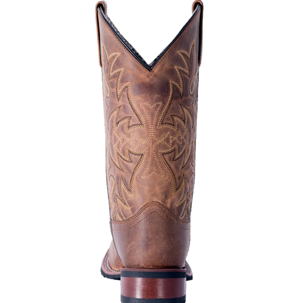 Anita Embroidered Square Toe Cowboy Boots