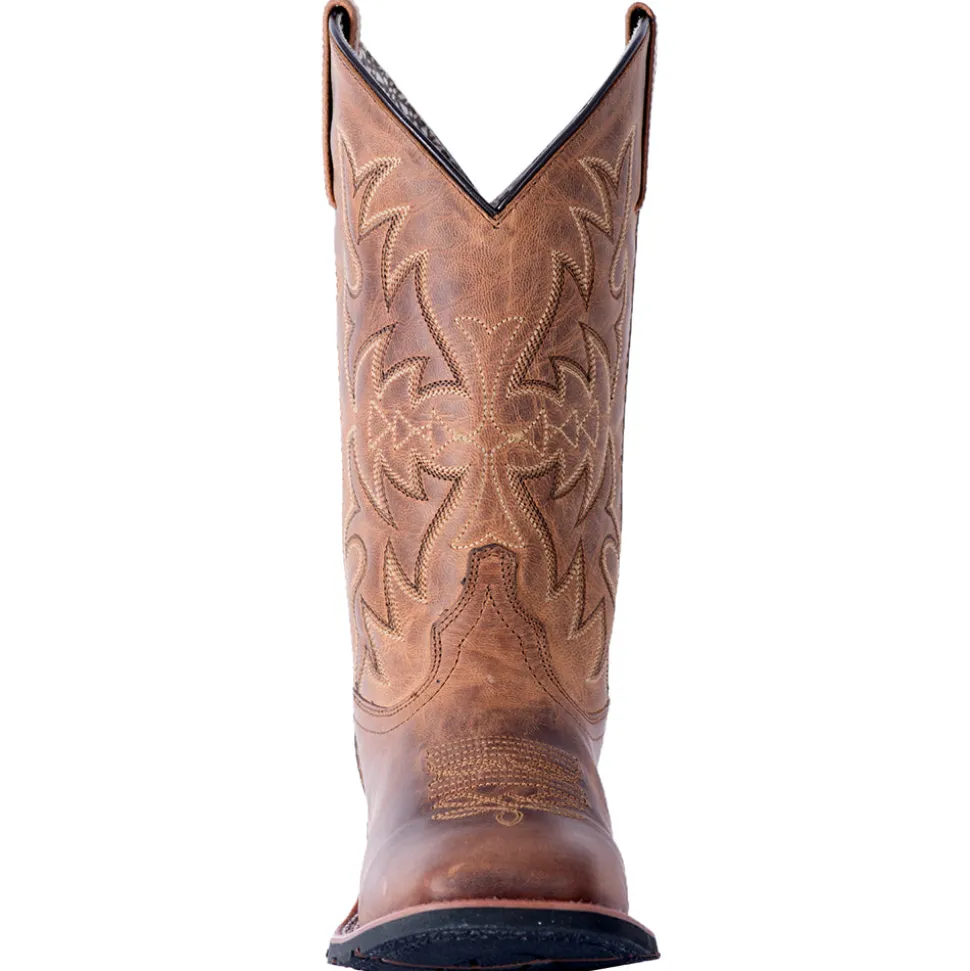 Anita Embroidered Square Toe Cowboy Boots