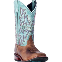 Anita Embroidered Square Toe Cowboy Boots
