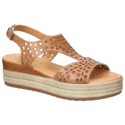 Ann-Italy Cut Out Espadrille Wedge Sandals