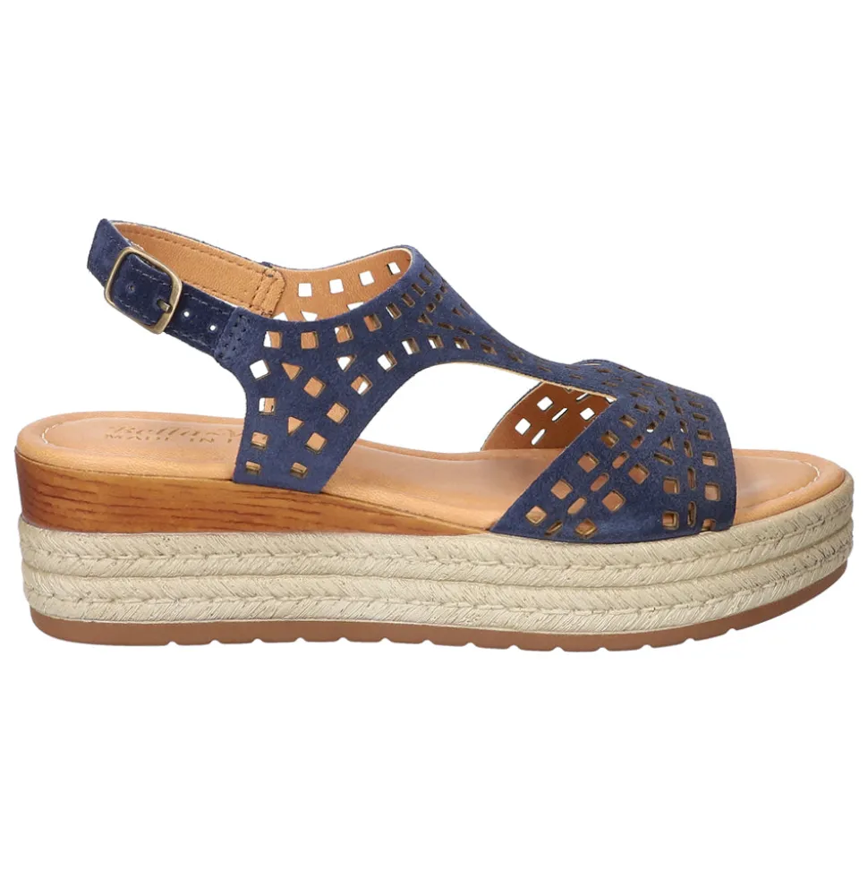 Ann-Italy Cut Out Espadrille Wedge Sandals