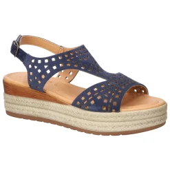 Ann-Italy Cut Out Espadrille Wedge Sandals