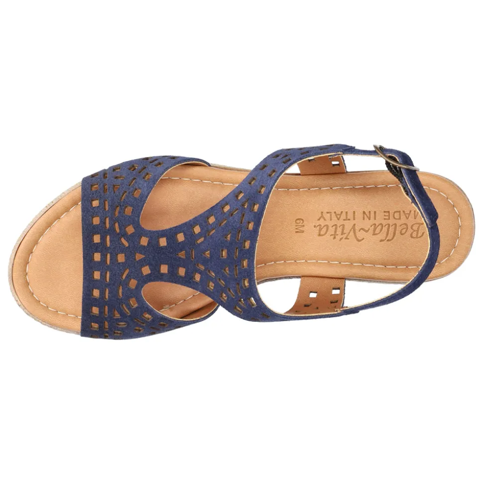 Ann-Italy Cut Out Espadrille Wedge Sandals