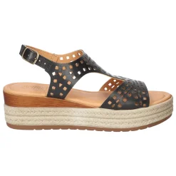 Ann-Italy Cut Out Espadrille Wedge Sandals