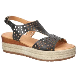 Ann-Italy Cut Out Espadrille Wedge Sandals