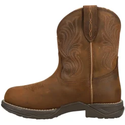 Anthem Shortie H20 Embroidery Round Toe Pull On Cowboy Boots