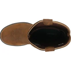 Anthem Shortie H20 Embroidery Round Toe Pull On Cowboy Boots
