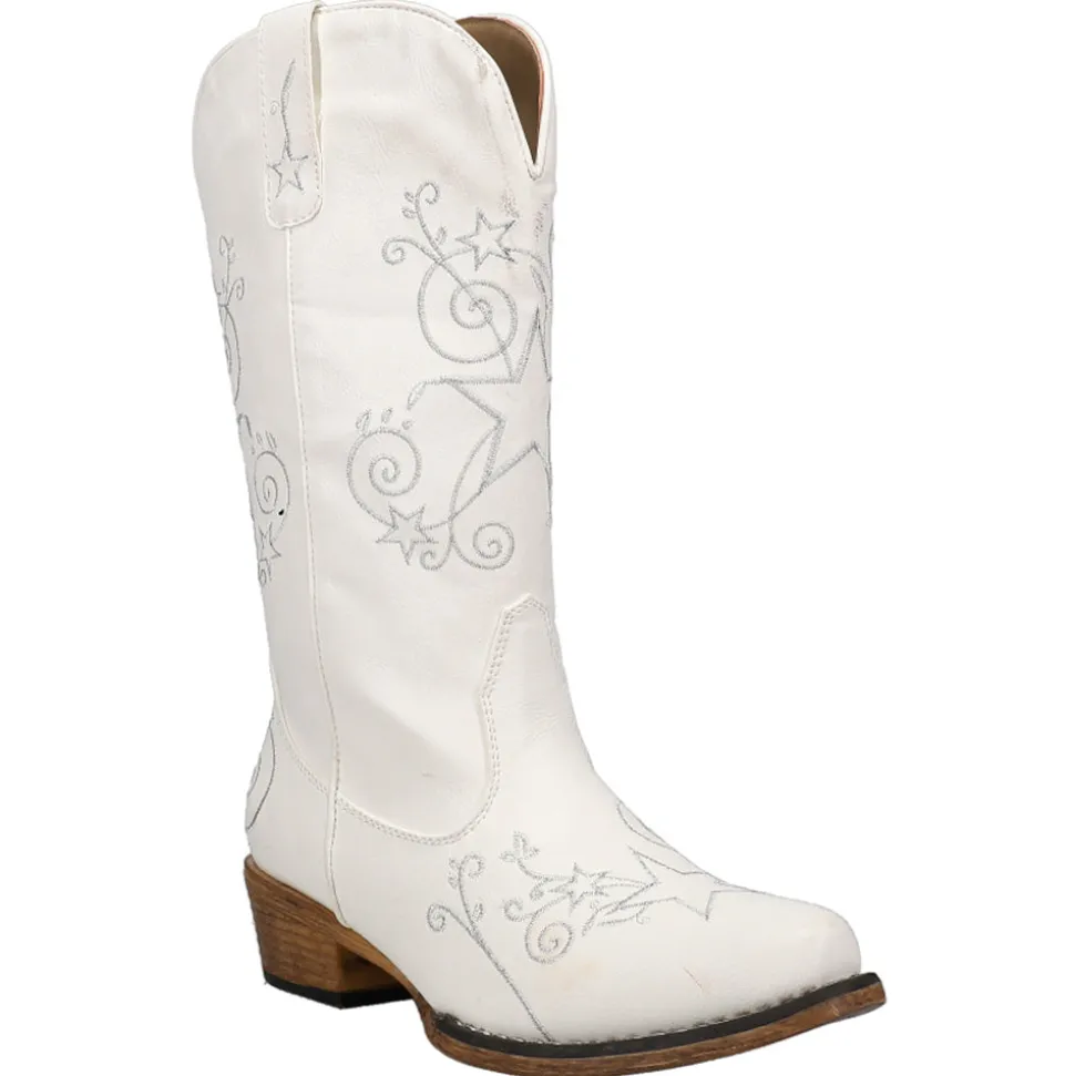 Aster Embroidered Snip Toe Cowboy Boots