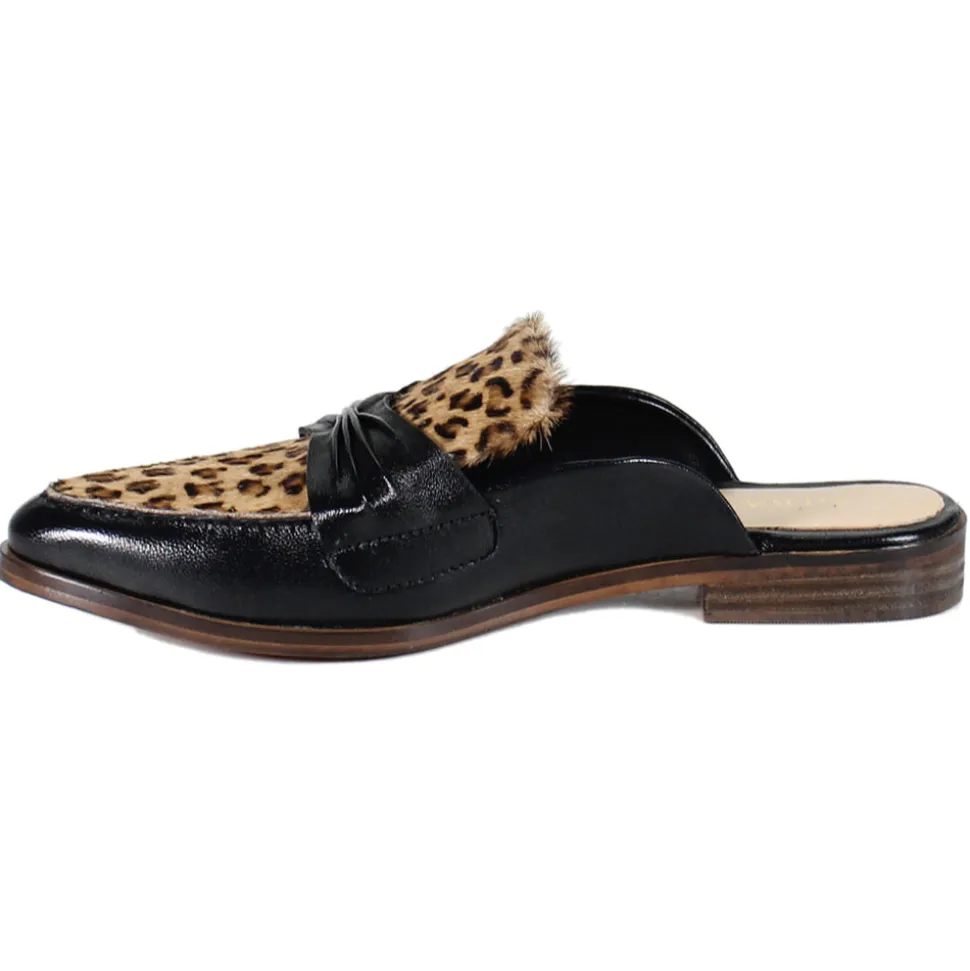 Au Pair Leopard Mule Loafers