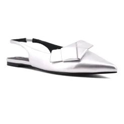 Audrey Metallic Slingback Flats